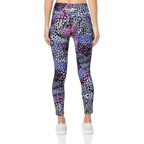 Calvin Klein Womens Printed High Waisted Leggings with Pockets