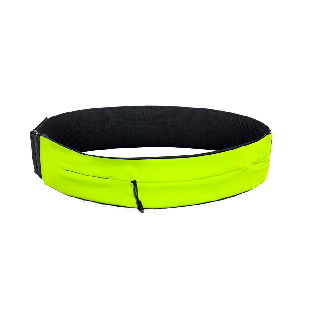 AnsrJ Adjustable Running Belt, Runners Fanny Pack for Women & Men.hidden money belt for travel. Slim Thin Elastic Waistband.Workout Fitness Exercise Gym Phone Holder Belt.