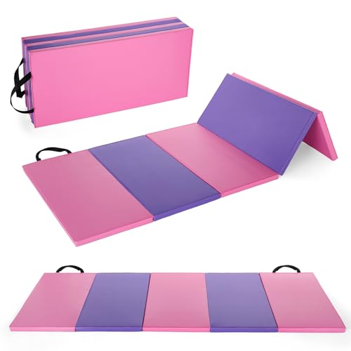 Garvee 6.2 x 2.6 Ft 1.8-Inch Thick Folding Gymnastics Mat for Home Workouts