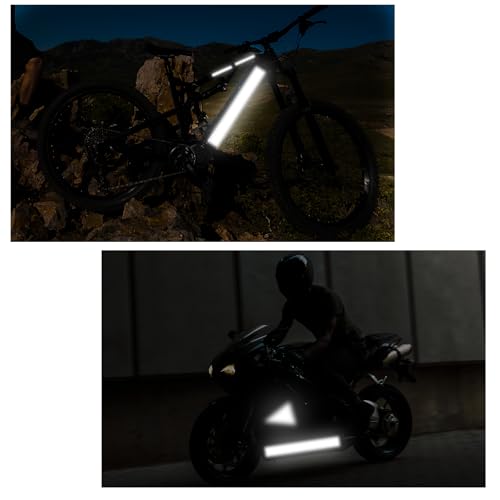 7 Sheets Reflective Stickers,12 x 8 inch Dot Reflective Stickers, Night Warning Reflection Tape, Waterproof Reflections Paper for Bikes, Cars, Mailbox