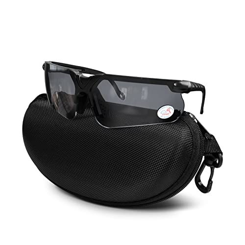 xaegistac Shooting Glasses with Case Anti Fog Hunting Safety Glasses for Men Women (Black)