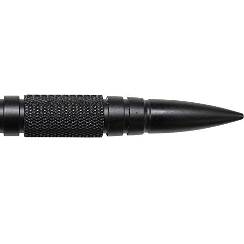 Smith & Wesson SWPENMPBK 6.1in Aircraft Aluminum Refillable Tactical Pull Cap Pen for Outdoor, Survival, Camping and EDC , Black