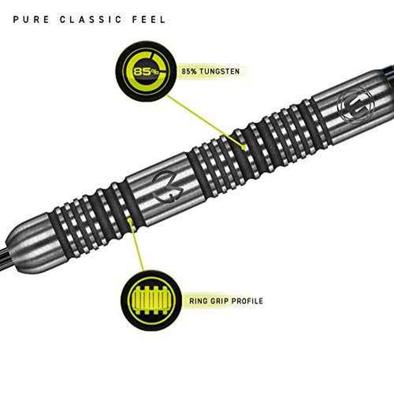 Winmau Michael Van Gerwen MvG Authentic 85% Tungsten Darts Set with Prism Flights and Shafts (Stems)