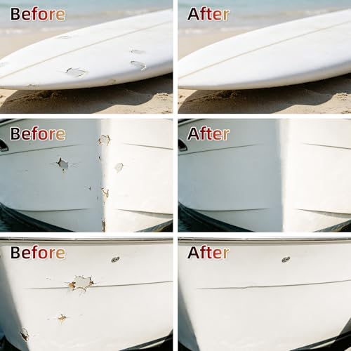 REPDOCT Fiberglass Boat Repair Kit - White Marine Gel Coat for Watercraft
