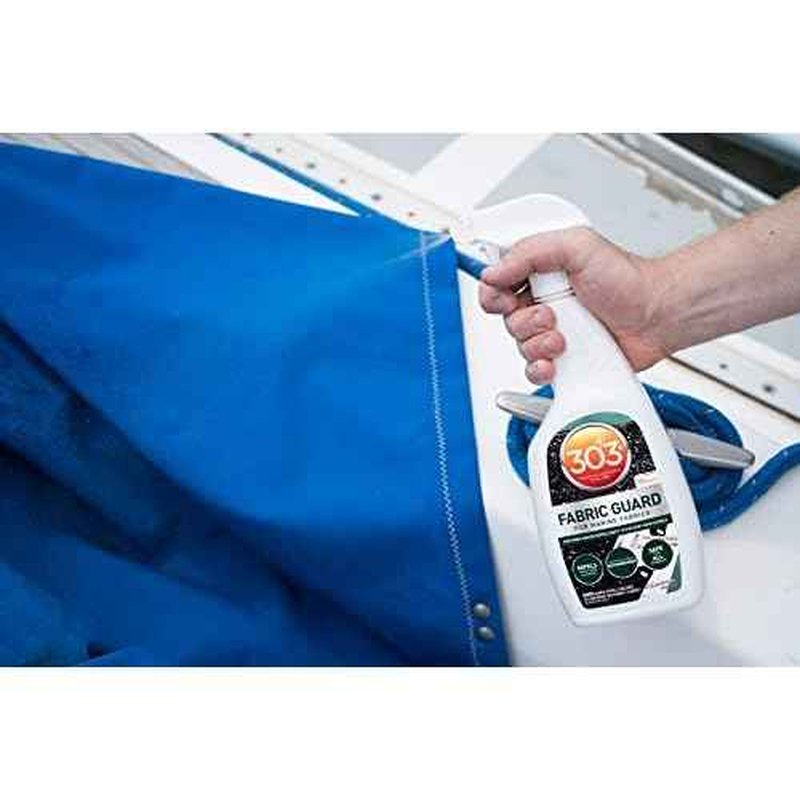 303 Products Marine Fabric Guard ? Water Repellent & Stain Shielding Fabric Spray, Safe for All Outdoor Upholstery, Simple & Easy to Use, Protectant Spray for Boats, 16oz (6 Pack)