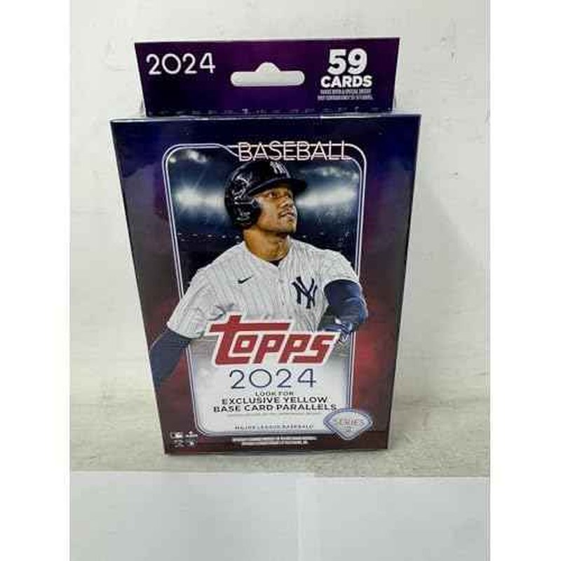 Topps 2024 Baseball Trading Cards, 59 Cards, Series 2 Hanger Pack, Navy/Red/White