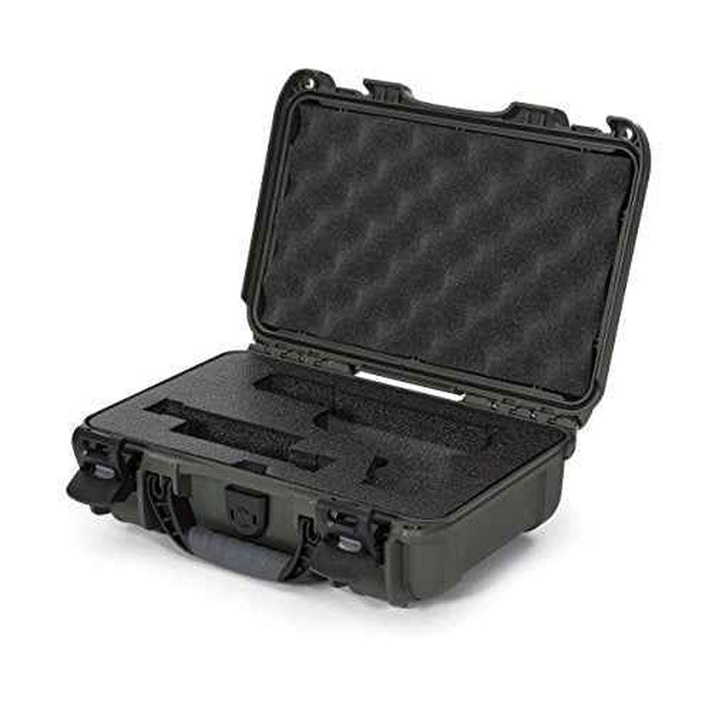 NANUK 909 Hard Case with Custom Foam Insert for Glock Single Sporting Gear, Short Multipurpose Case - IP67 Waterproof Sporting Gear Storage, Made in North America ? (12.6¡± x 9¡± x 4.4¡±)