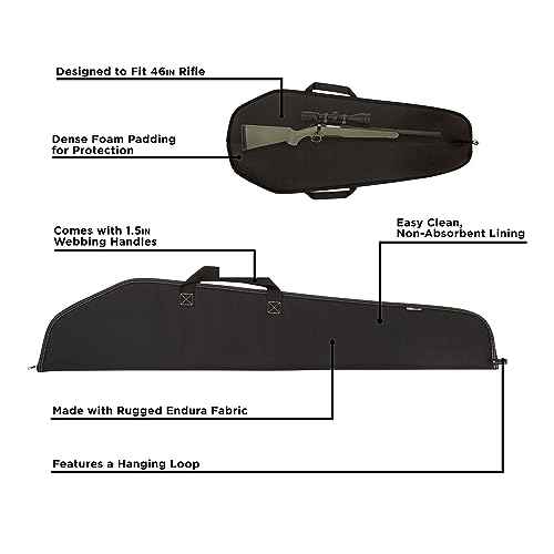 Allen Company Durango Rifle Case - 46-Inch Soft Gun Bag - Hunting and Shooting Accessories - 1.5-inch Webbing Handles and a Hanging Loop - Tan