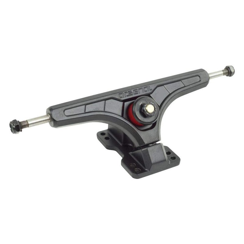 Arsenal Longboard Trucks – 180mm | 50° Baseplate | Chemically Welded Axles | Aircraft-Grade Kingpins | Flipable Hanger for Downhill, Freeride, and Carving Skateboarding