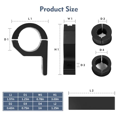 Light Bar Mounts, 2PCS Heavy Duty Clamp Kit for 0.75" 1" 1.25" Tubes, Universal Light Bar Mounting Brackets for LED Off-Road Lights, Professional LED Light Bar Mounting Brackets for ATV UTV Trucks