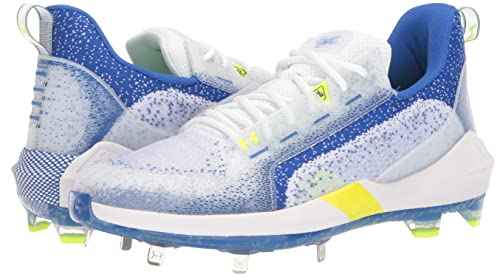Under Armour Men's Harper 6 Low, White (102)/Team Royal, 7 M US