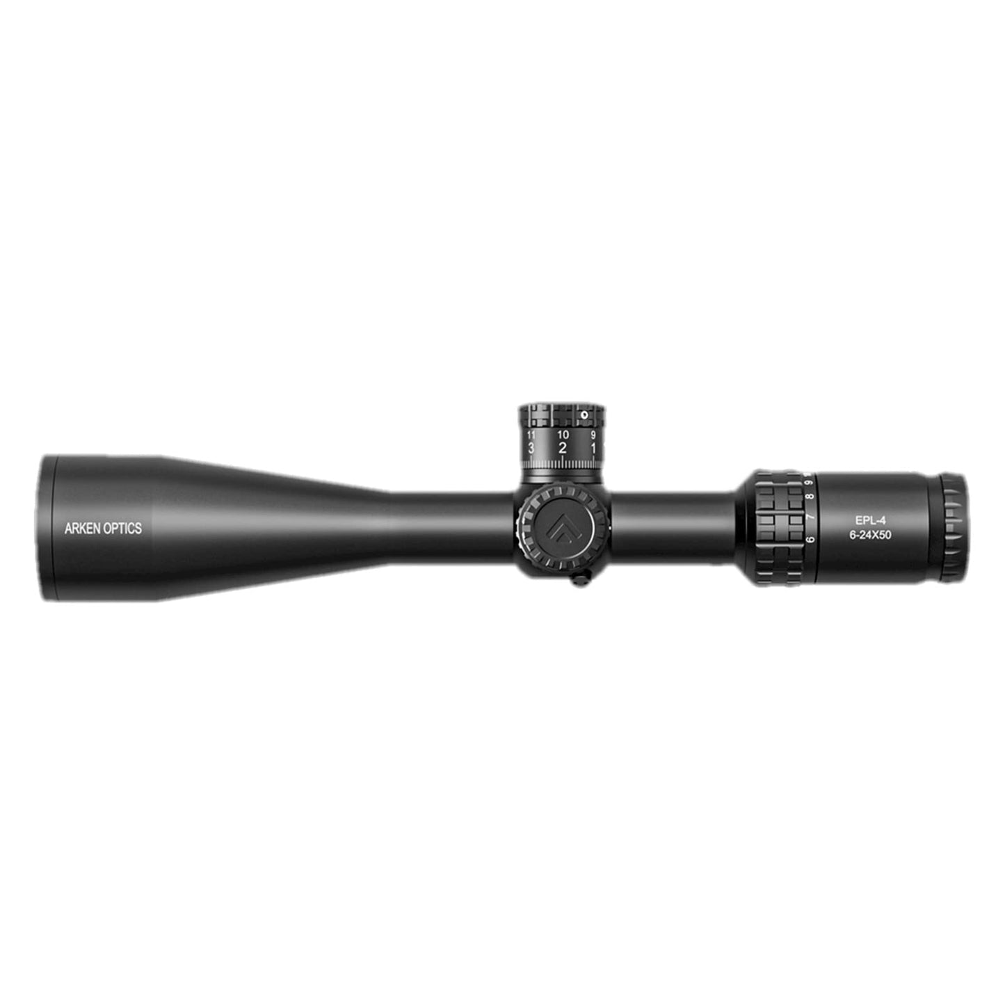 Arken Optics EPL4 6-24x50 FFP MIL VPR Illuminated Reticle with Zero Stop 30mm Tube Lightweight Rifle Scopes for Hunting