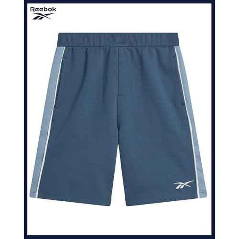 Reebok Boys' Active Shorts Set - 3 Piece Performance Mesh Hoodie Sweatshirt, Gym Shorts, and T-Shirt - Activewear Set (8-12)