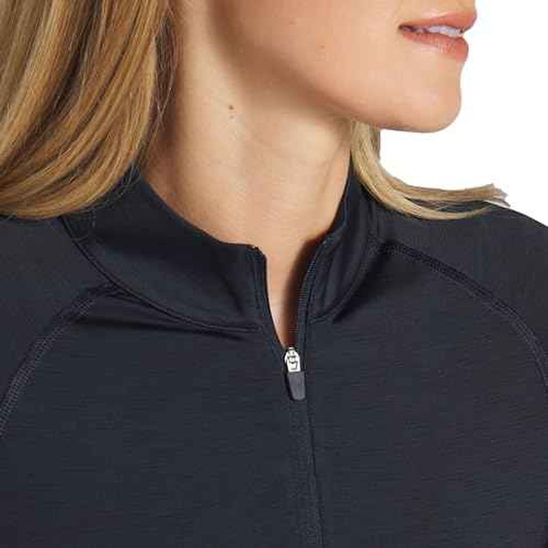PUMA Golf Women's You-V Solid 1/4 Zip, DEEP Navy