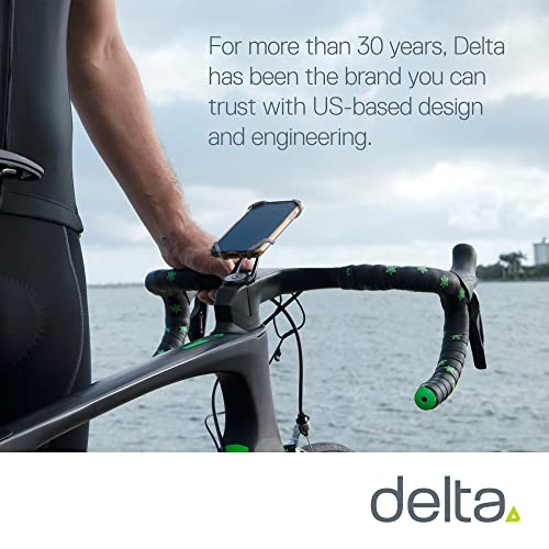 Bike Phone Mount by Delta Cycle - Xmount Pro Bicycle Phone Holder Adjusts to Any Handlebar & Fits Any Phone or iPhone - Easily Accessible Bike Accessories for Adult Bikes