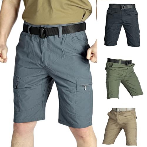 Mens Quick Dry Hiking Shorts Tactical Stretch Cargo Pants Outdoor Military Tactical Shorts Lightweight Fishing Pants