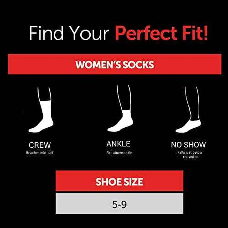 Hanes Ultimate Women's 6-Pack Crew Socks