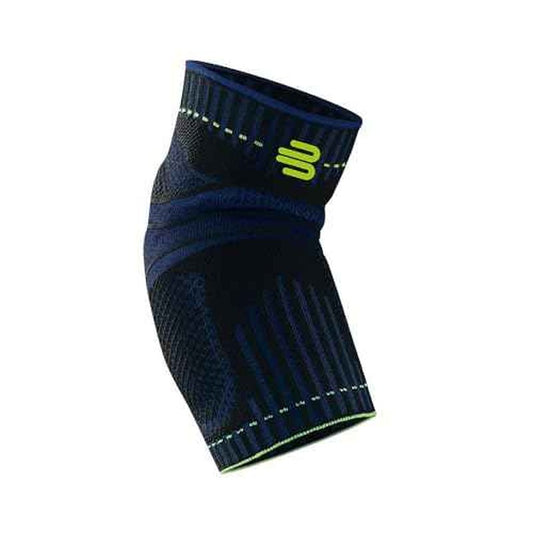 Bauerfeind Sports Elbow Support - Elbow Brace for Pain Relief and Support - Pads for Enhanced Comfort - Targeted Compression - Lightweight & Durable - Black/Navy, Medium