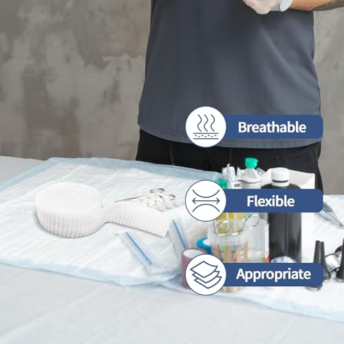 2 Rolls Tubular Bandage, 2.3 Inch Elastic Net Bandages, Wound Dressing Elastic Mesh Net, Tubular Gauze for Arm Wounds Without The Use of Adhesive Tape