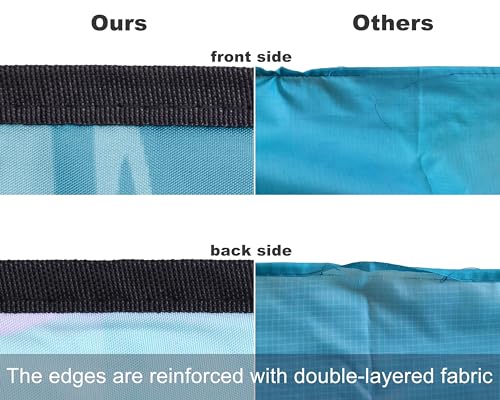 WIWIGO Beach Blanket Waterproof Sandproof Beach Mat 79" X 83" /10'x9'for 2-8 Adults Quick Drying Outdoor Picnic Mat Beach Accessories for Travel, Camping, Hiking