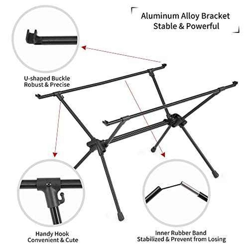 Naturehike FT11 Height Adjustable Camping Table, Ultralight Aluminum Roll Up Table with Carry Bag, Portable Backpacking Camp Table for Hiking Picnic Fishing Beach