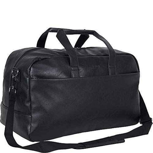 Kenneth Cole REACTION Port Stanley Duffel Pebbled Vegan Leather Carry on Shoulder Duffle Travel Bag