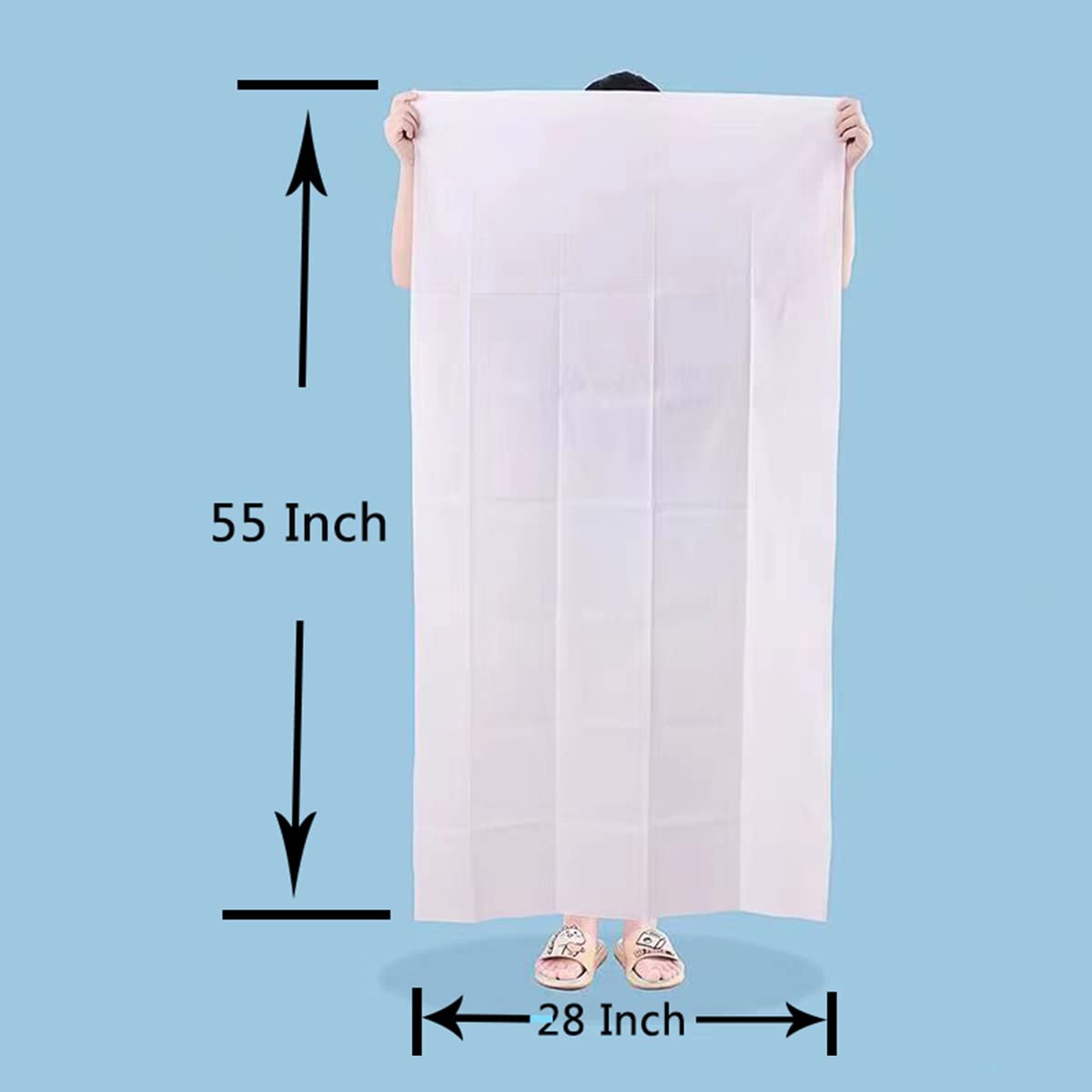 Compressed Towels Tablet Large 55x28 inches Gym Towel Barber Towel Cotton Disposable Portable Durable Tissue Reusable for Travel Camping Hiking Home Bathroom Beauty Salon Outdoor Sports