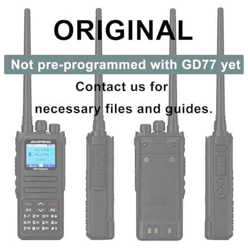 BAOFENG DM-1701A Digital Two Way Radio DMR Analog Walkie Talkie GD-77 Dual Band 5W Long Range Amateur Radio Upgrade Appearance with Programming Cable
