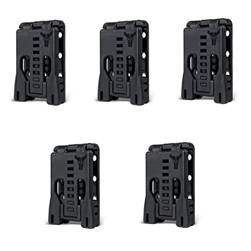 Tek-Lok - The Original USA Made Belt Clip Attachment for Holsters, Mag Pouches, Knife Sheaths and More - by Blade-Tech – (5 Pack) No Mounting Hardware