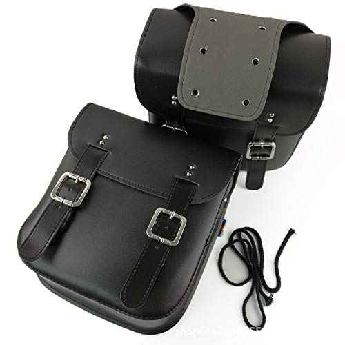 SENQI Retro Bicycle Rack Bag Leather Rear Rack Bike Bags Robust Rear Seatpost Bag for Retro Bicycle Saddle Rack Accessories(Black)