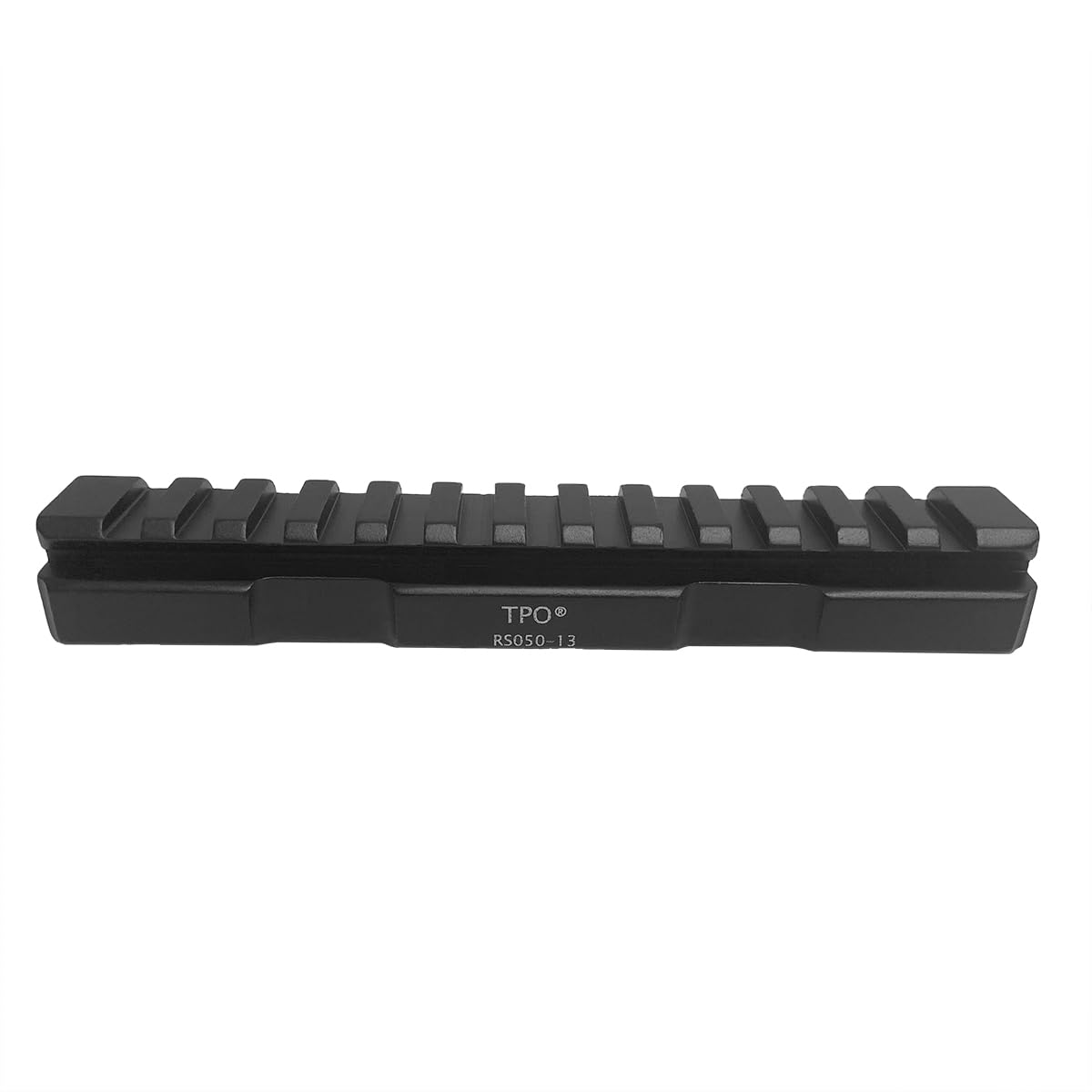 TPO 13-Slot Picatinny Rail Riser Mount (0.5"/0.83"/1" Height), 5.7" See-Thru Picatinny Riser Mount for Red Dots, Scopes, Optics, Flashlights (Low - 0.5") RS50-13