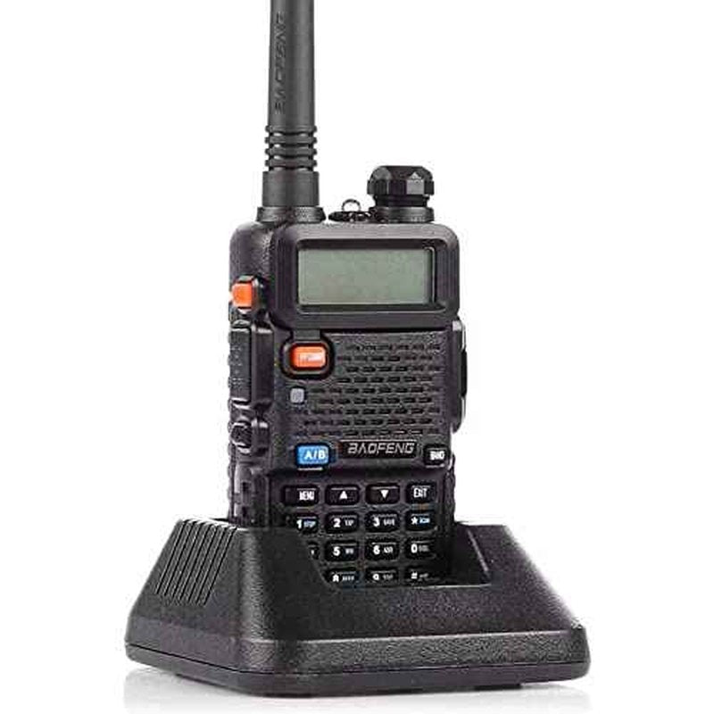 Baofeng UV-5R Dual Band Two Way Radio Handheld Ham Radio Long Range Walkie Talkies Pack of 6 for Hiking Camping Hunting Skiing Trip(Black)