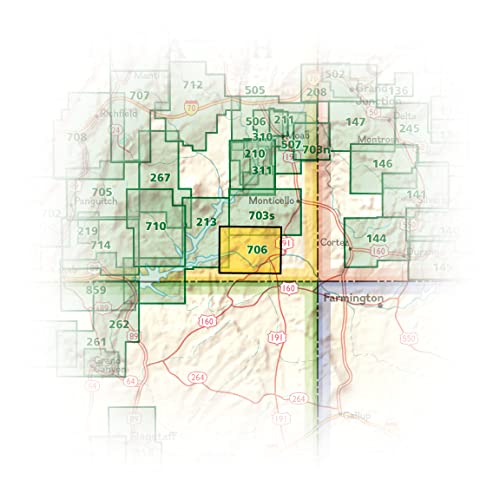 Grand Gulch, Cedar Mesa Plateau Map [BLM - Monticello Field Office] (National Geographic Trails Illustrated Map, 706)