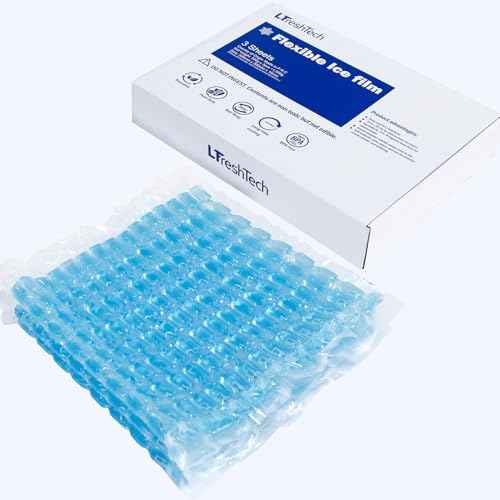 Flexible Ice Film Ice Packs for Cooler Freezer Lunch Boxes Reusable Long Lasting (Blue)