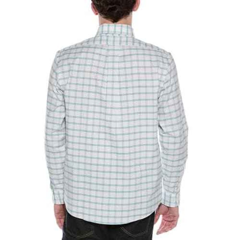 Brooks Brothers Mens Regular Fit All Cotton Mixed Plaid Embroidered Dress Shirt,