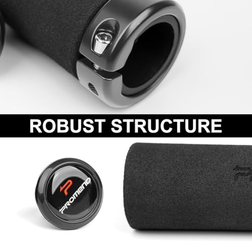 Bike Handlebar Grips, Foam Single Lock on Bicycle Handle Bar Soft Comfortable Non-Slip Bike Handle Grips for BMX, Mountain, MTB, Beach Cruiser, Scooter, Folding Bike