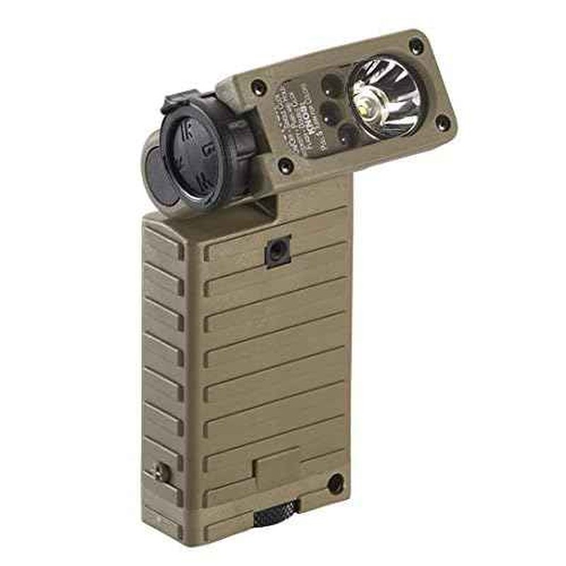 Streamlight 14007 Sidewinder 55-Lumens LED Military Waterproof Flashlight with (2) AA Alkaline Batteries in Box, Coyote