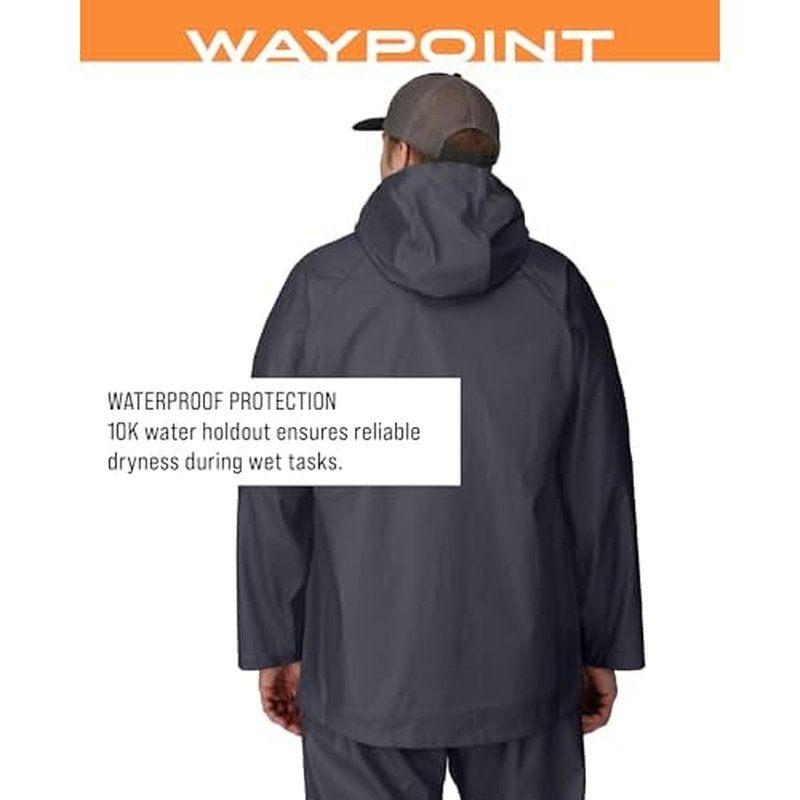 FROGG TOGGS Men's Waypoint Angler Waterproof, Durable Jacket with 4-Way Stretch