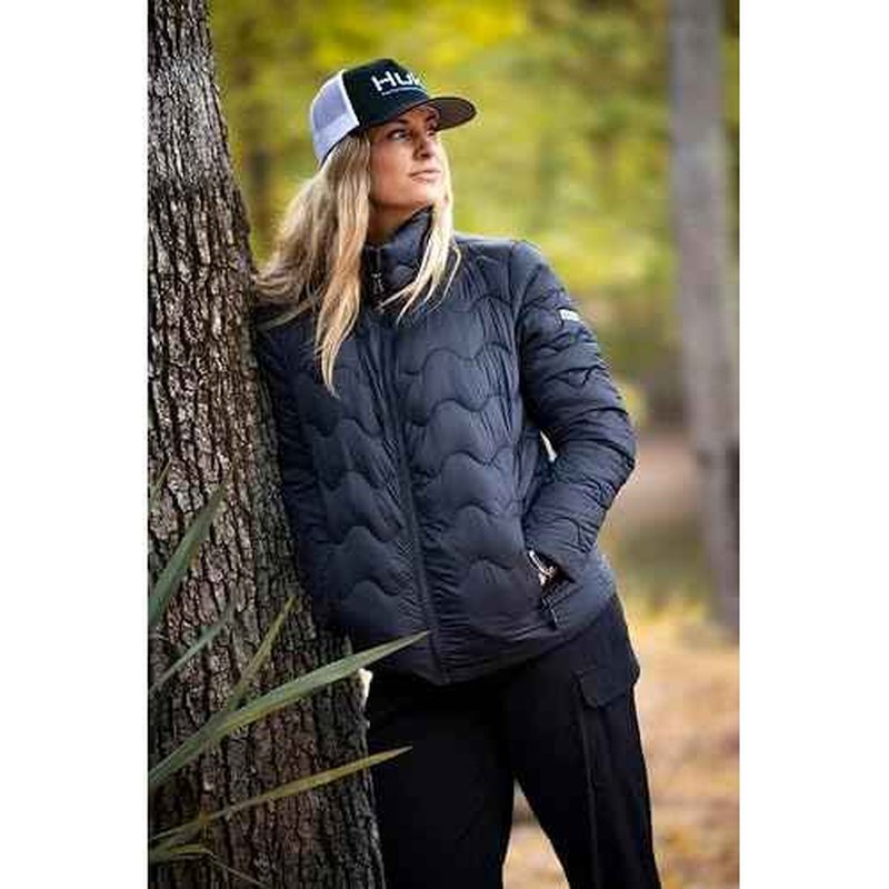 HUK womens Wave Jacket, Dwr Insulated Fishing Jacket for Women