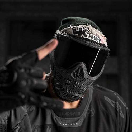 HK Army HSTL Skull Paintball Goggle/Airsoft Mask (Carbon Fiber, Smoke)