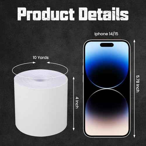 White Extra Wide Football Turf Tape Protects Skin from Turf Burns, 1 Roll 4 Inch x 10 Yards, Ultra Sticky, Breathable & Hypoallergenic Athletic Turf Tape for All Levels of Football Athletes