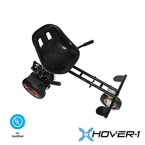 Hover-1 Beast Buggy Hoverboard Attachment | Compatible with Most 10" Electric Hoverboards, Hand-Operated Rear Wheel Control, Adjustable Frame & Straps, Easy Assembly & Install Hoverboard Go Kart