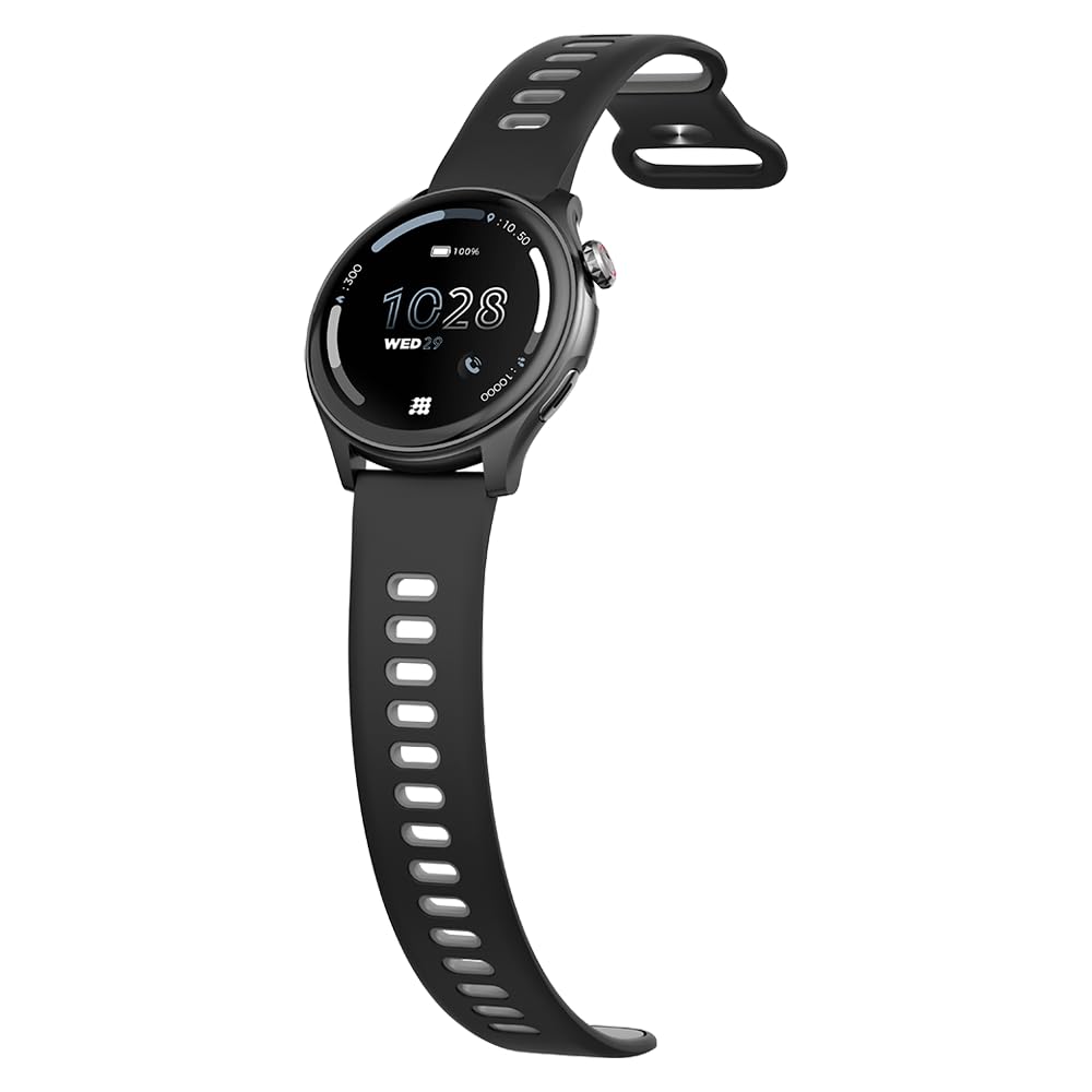 Cubitt Aura Smartwatch/Fitness Tracker with 1.43" Touch AMOLED Screen, Bluetooth Calling, 60+ Sports, Blood Oxygen, Heart Rate, Stress/Sleep Monitor, Waterproof, Step Counter, Compass Support