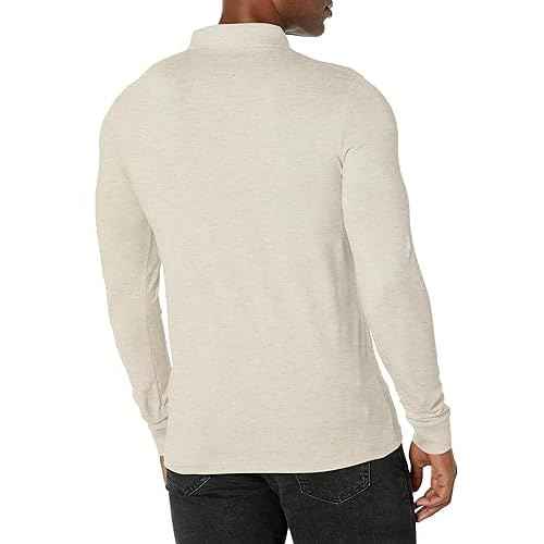 BOSS Men's Square Patch Logo Slim Fit Long Sleeve Polo Shirt