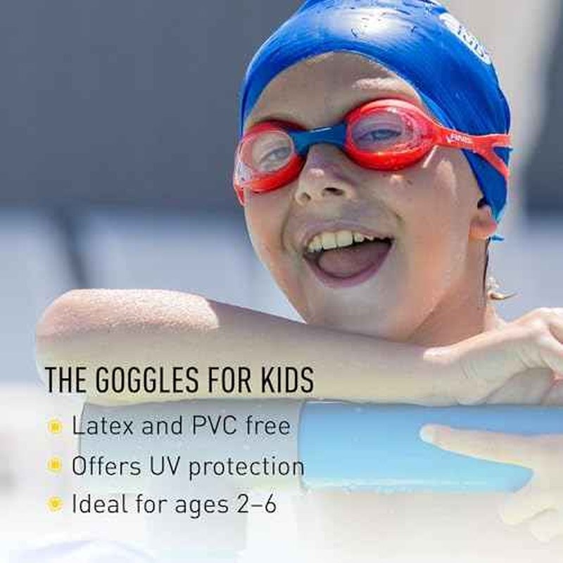 FINIS Swimmies Kids Swim Goggles - Learn-to-Swim Goggles for Ages 2 & Up - UV Protection - PVC & Latex Free
