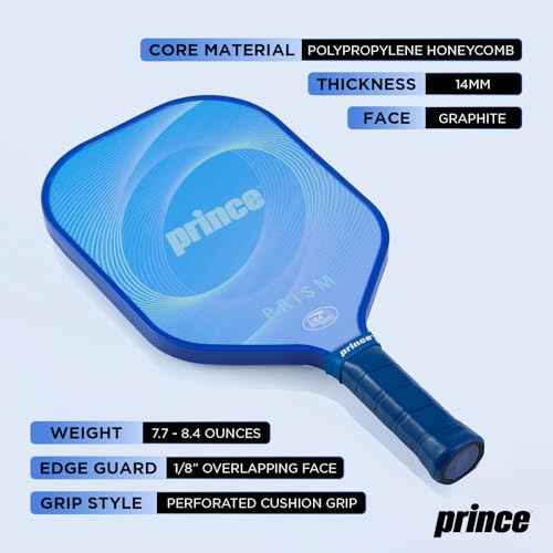 Prince - Pickleball Set for 6 Players with Paddles, Precision Engineered Pickleball Balls with 40 Holes Pattern, Ideal for Sports Enthusiasts
