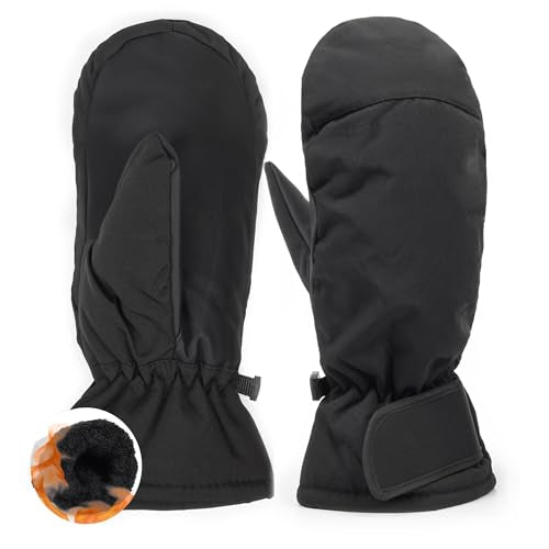 Ski-Gloves for Men Women, Winter Warm Mittens Water-Repellent Windproof for Cold Weather, Snowboarding, Driving