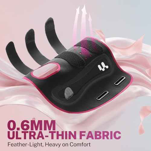 Ultra Thin Carpal Tunnel Wrist Brace, Breathable Yoga Fabric with S-Splints for Pain Relief, Tendonitis, Typing & Sleeping, Injury Recovery (Right Hand, M)