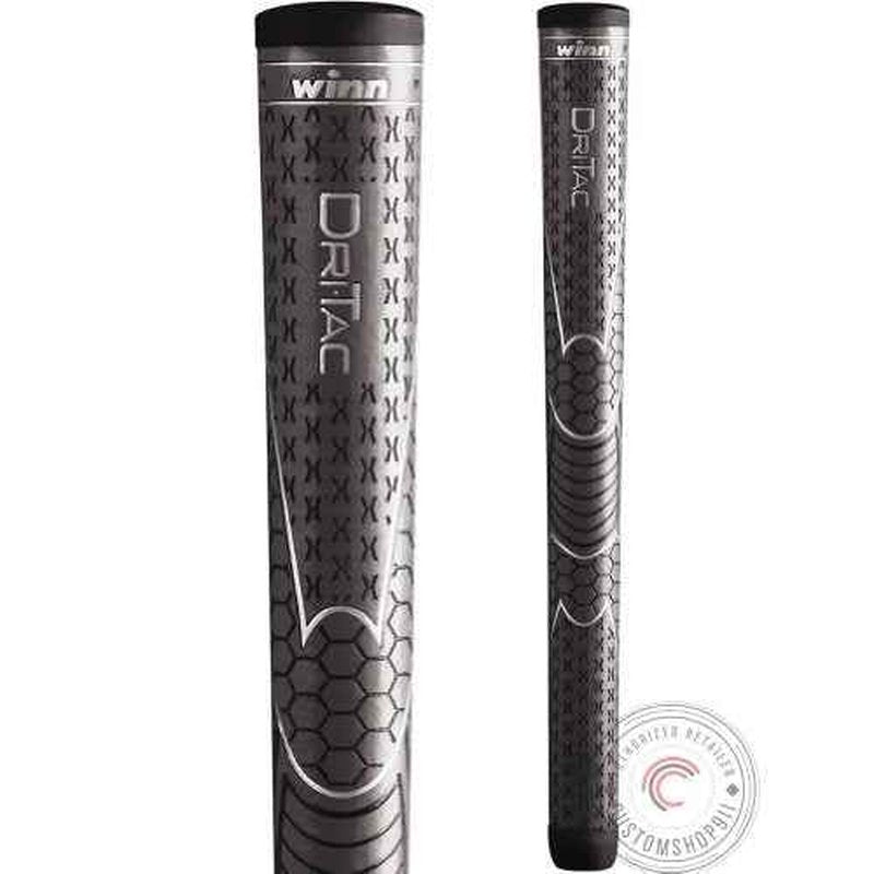Set of 9 Winn Dri-Tac Oversize (+1/8") Golf Grip ? Ultimate Comfort, Tackiness, and Shock Absorption for All-Weather Playability