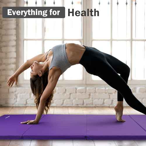 Fitvids Exercise Tumbling Gymnastics Mat, 4'x8'x2" Gym Workout Mat